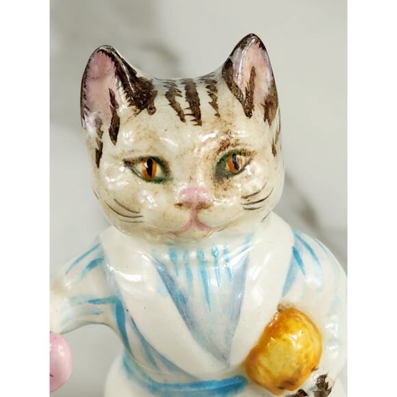 Breatrix Potter's Cat Kitten Lover Ribby Tabitha Miss Moppet 3 3/4" Year 1976 x3 - Picture 7 of 16